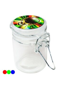 Pote Hermético de Vidro Skull 