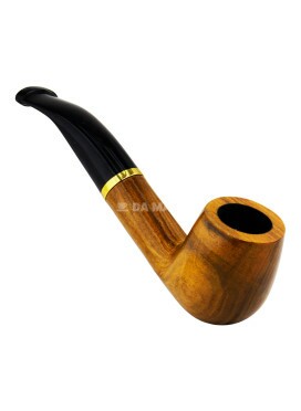Cachimbo Elite Dourado Curvo Piteira Chifre