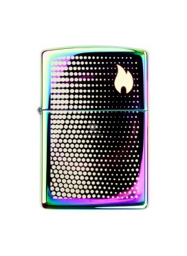 Isqueiro Zippo Dots And Flame Design 46569