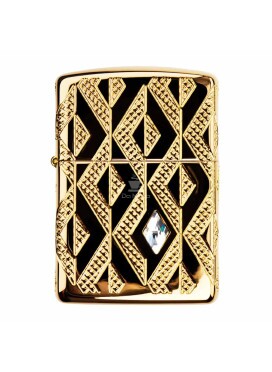 Isqueiro Zippo Geometric Diamond Pattern Design 49702