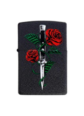 Isqueiro Zippo Rose Dagger Tattoo Design 49778