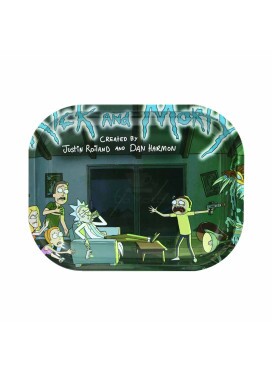 Bandeja de Metal Rick and Morty Don't Panic