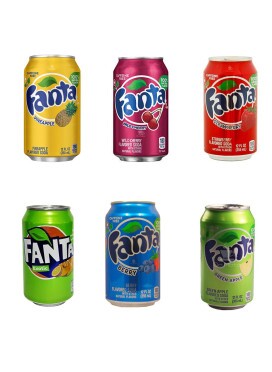 Fanta Refrigerante Importado, Kit 6  Sabores