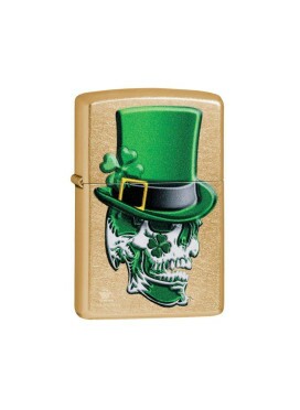 Isqueiro Zippo 49121 Irish Skull Design