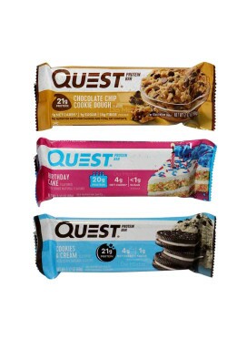 Kit 3 Barras de Proteína Quest 