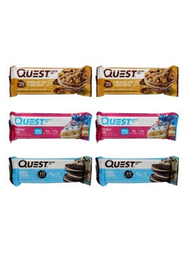Kit 6 Barras de Proteína Quest