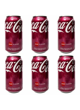 Kit 6 Refrigerantes importado Coca-Cola Cherry