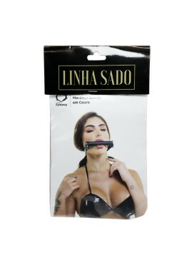 Mordaça Bastão em Couro Sexy Fantasy