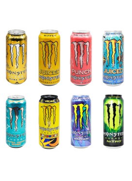 Kit com 8 Energéticos Monster Importado