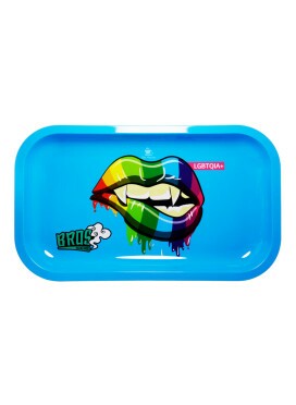 Bandeja Bros de Metal Azul Grande 