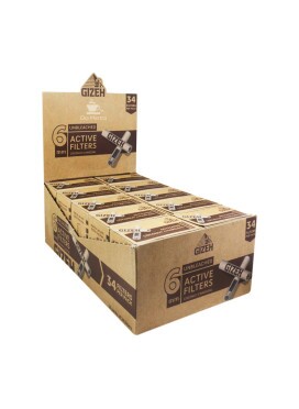 Caixa de Filtro Carvão Gizeh 6mm Brown