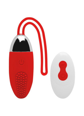 Cápsula Vibradora Cerdas 10 Modos - Vermelho