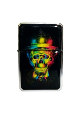 Isqueiro Clássico Skull Colors