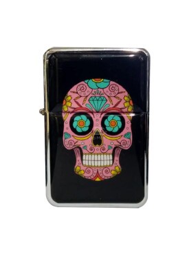 Isqueiro Clássico Caveira Mexicana