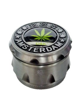 Dichavador de Metal D&K 4 partes Cannabis Culture