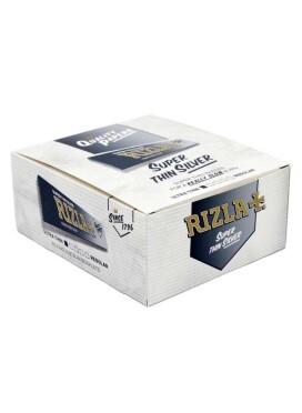 Caixa de Seda Rizla Super Thin Silver - 50 un