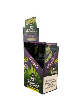 Caixa de Blunt Kingpin Hemp Purple - 24 unidades - IMPORTADA