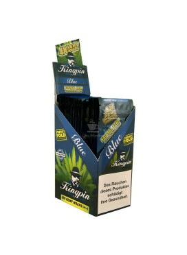 Caixa de Blunt Kingpin Hemp Blue - 24 unidades - IMPORTADA