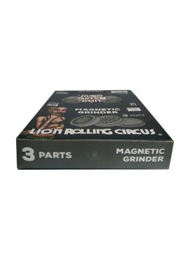 Caixa de Dichavador de Metal 3 partes Lion Rolling Circus