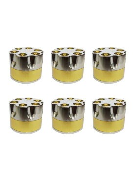 Caixa de Dichavador de Metal Tambor de Revólver Grande