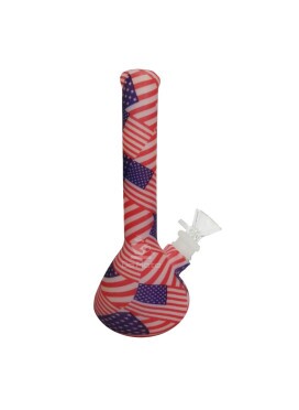 Bong de Silicone c/ Bowl de Vidro Na Boa EUA