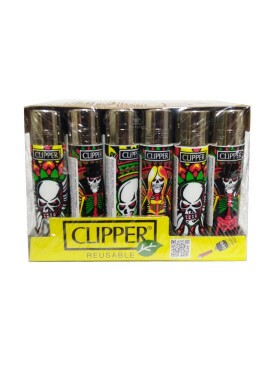 Display de Isqueiro Clipper Skull