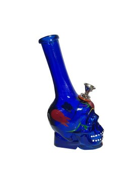 Bong de Vidro Blue Skull