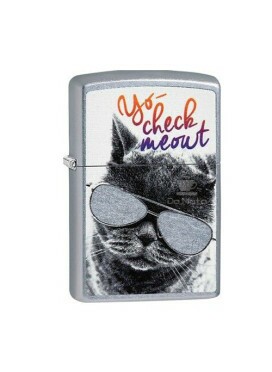 Zippo Gato com óculos
