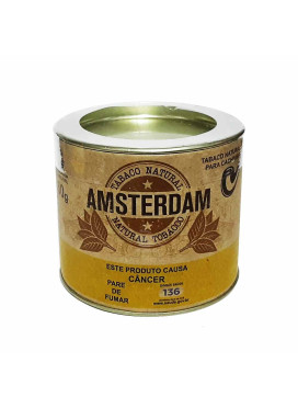 Lata de Tabaco Orgânico p/ Cachimbo Amsterdam