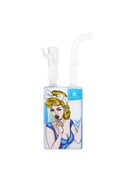 Bong de Vidro Abduzido Gold Juice Pin Up
