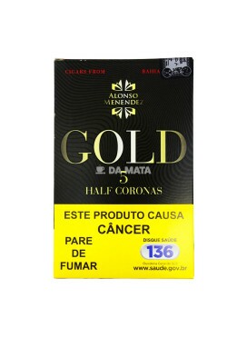 Petaca Charuto Alonso Menendez Gold Half Corona C/5un