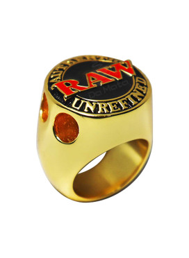 Anel de Ouro Raw Championship Ring c/ Suporte Médio Size 9