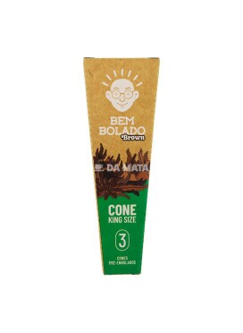 Cone Bem Bolado Brown King Size 3un