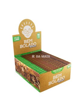 Caixa de Seda Bem Bolado Brown King Size Large 100 Folhas