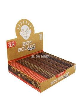 Caixa de Seda Bem Bolado Brown Long Size Slim