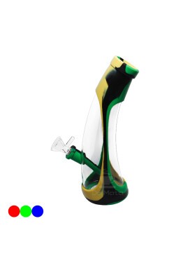Bong de Vidro e Silicone 