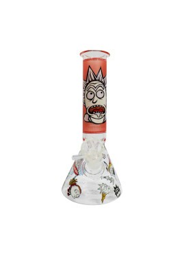 Bong de Vidro Rick and Morty Pequeno Crazy