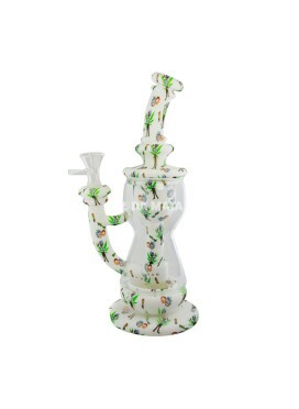 Bong Silicone e Vidro Rick and Morty Edição Premium