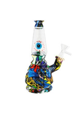 Bong de Silicone e Vidro Eye Batman 18cm