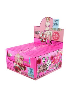 Caixa de Seda Bros Pink c/ Piteira e Pilão 