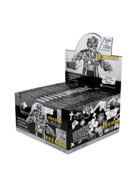 Caixa de Seda Bros Premium Black c/ Piteira e Pilão