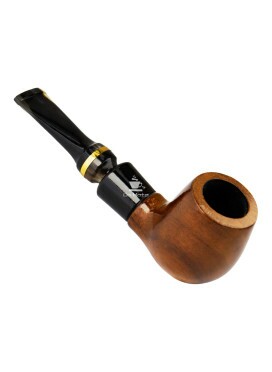 Cachimbo Anel Dourado Reto