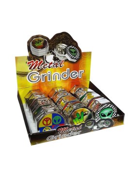 Caixa de Dichavador de Metal Octagonal