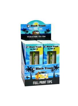 Caixa de Piteira de Vidro Black Trunk Longa Full Print