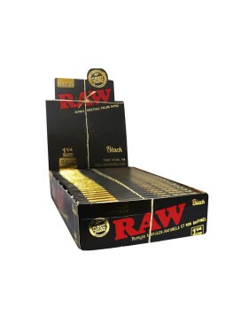 Caixa de Seda Raw Black 1 1/4