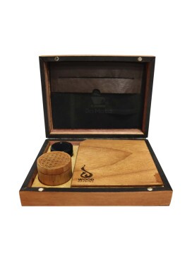 Rolling Box Wood Burning Flor da Vida