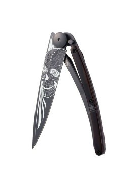Canivete Deejo 37g Latino Skull All Black