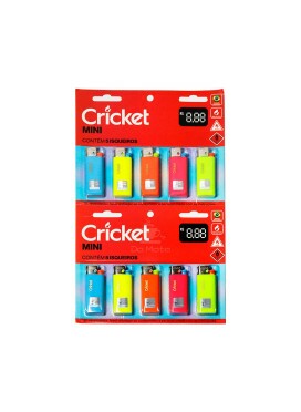 Cartela de Isqueiro Cricket Pequeno 