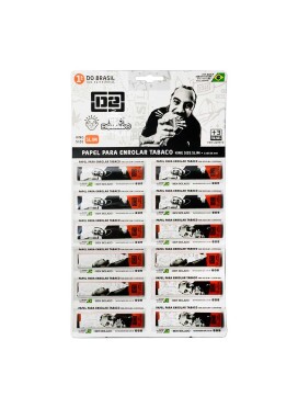 Cartela c/ 12 Sedas Marcelo D2 King Size Slim Bem Bolado