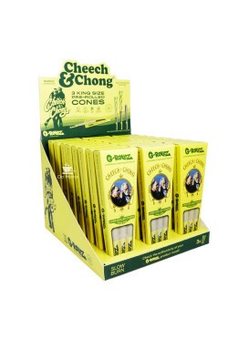 Caixa de Cone G-Rollz King Size Unbleached Bamboo C/ 3